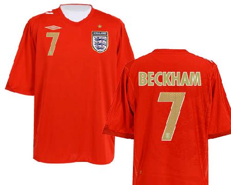 Beckham Umbro 06-07 England away (Beckham 7)