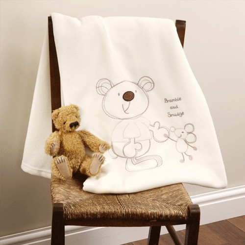 Bed-e-Byes Bramble and Smudge Fleece Blanket