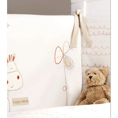 Bed-e-Byes Zippy Zebra Bumper
