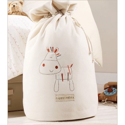 Bed-e-Byes Zippy Zebra Laundry Bag