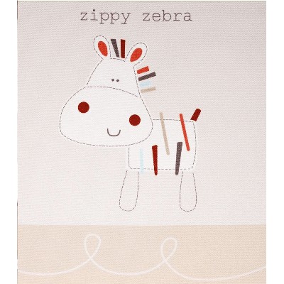 Bed-e-Byes Zippy Zebra Wall Canvas