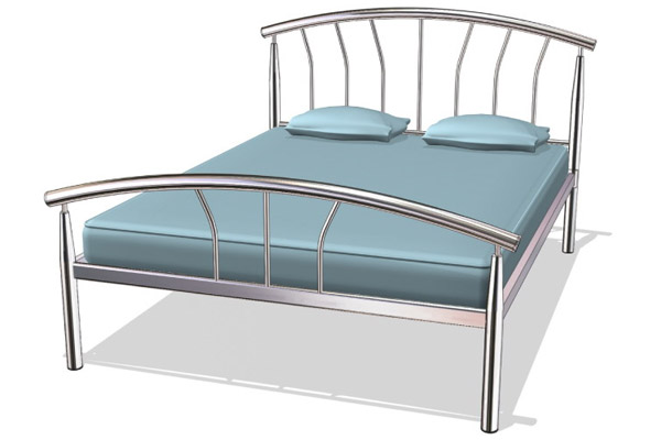 Bedworld Discount Atlantis Metal Bed Frame Double 135cm