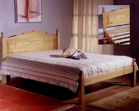 Bedworld Discount Beds Boston Pine Bed Frame Double