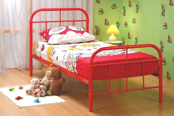 Chelsea Red Bed Frame Single 90cm