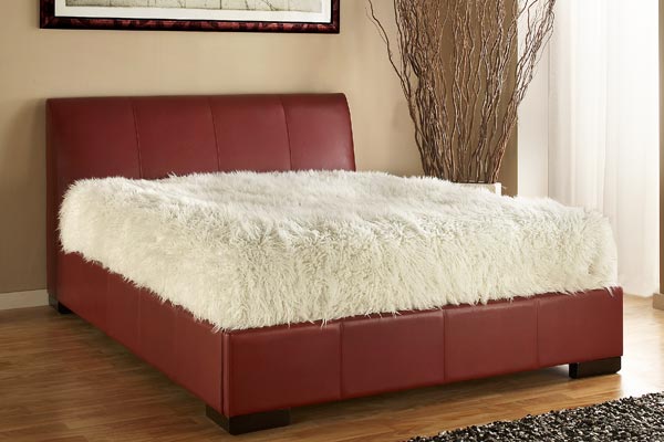 Bedworld Discount Kenton Red Bed Frame Double 135cm