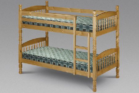 Bedworld Discount Lincoln Pine Bunk Beds Single 90cm