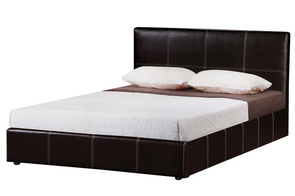 Bedworld Discount Lyon Faux Leather Bed Frame Double 135cm