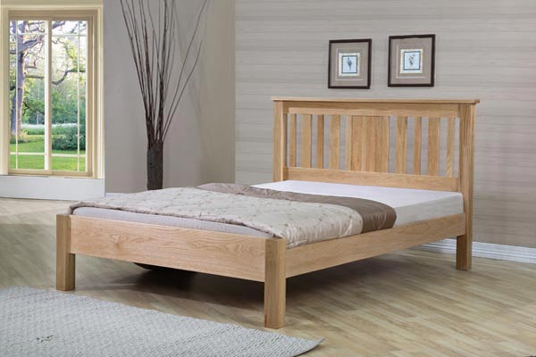 Bedworld Discount Oregon Oak Bed Frame Double 135cm