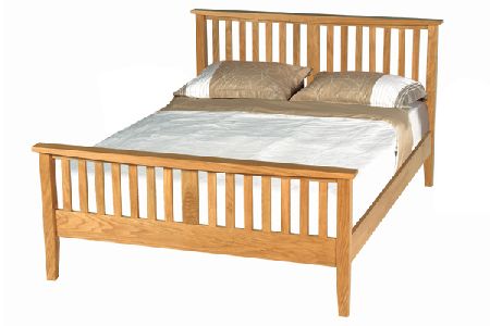 Orlean Mission Solid Oak Bed Frame Kingsize 150cm