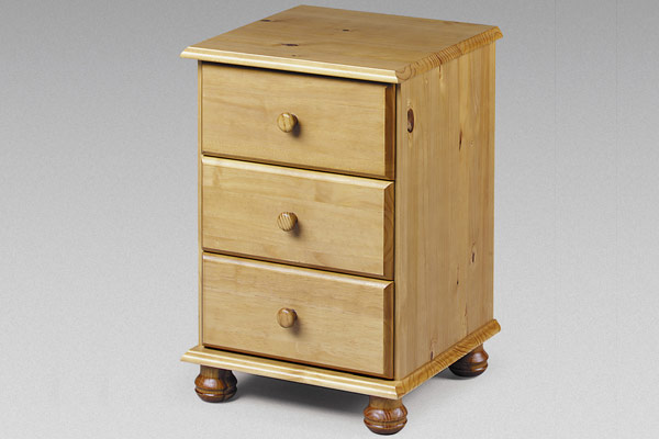 Pickwick - 3 Drawer Bedside Table