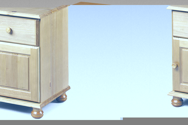 Bedworld Discount Pickwick - Bedside Cabinet (1 Drawer  1 Door)
