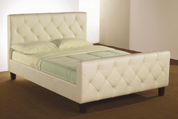 Tuscan Faux Leather Bed Frame Double 135cm
