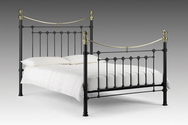 Bedworld Discount Victoria Black Bed Frame Double 135cm