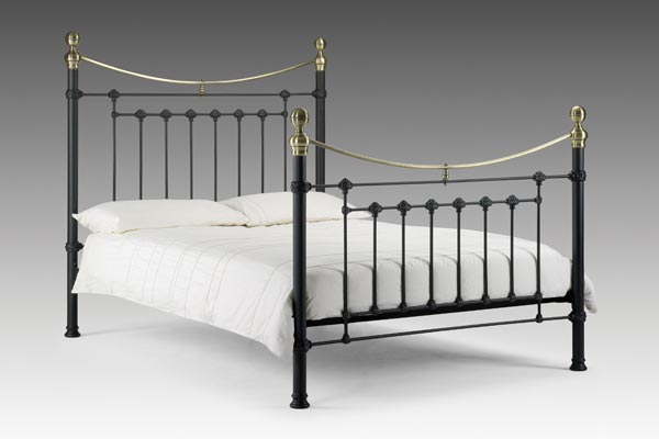 Victoria Black Bed Frame Double 135cm