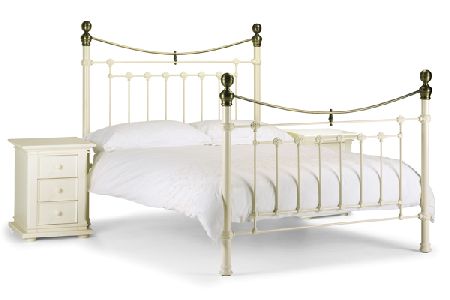 Victoria White Bed Frame Kingsize 150cm