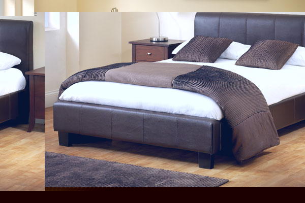 Bedworld Discount Vienna Faux Leather Bed Frame Single 90cm