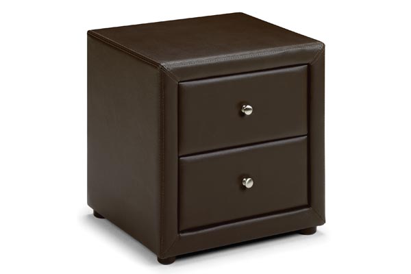 Vienna Faux Leather Bedside Cabinet