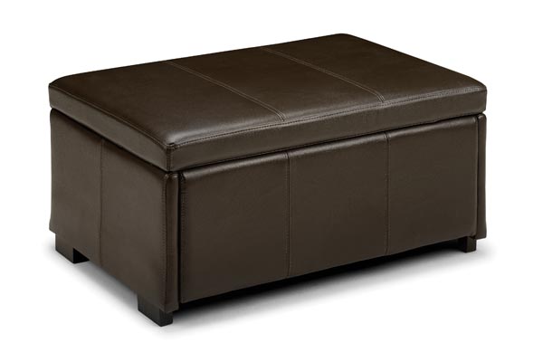 Vienna Faux Leather Ottoman Box