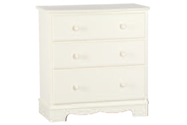 Bedworld Furniture Blanc Range - Chest of Drawers (3 Drawers)