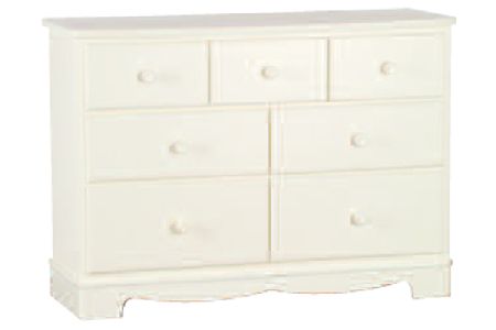 Bedworld Furniture Blanc Range - Chest of Drawers (7 Drawer Block)