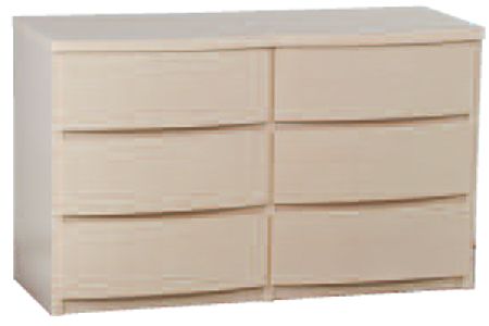 Bedworld Furniture Eclipse Range - Chest of Drawers (6 Drawers)