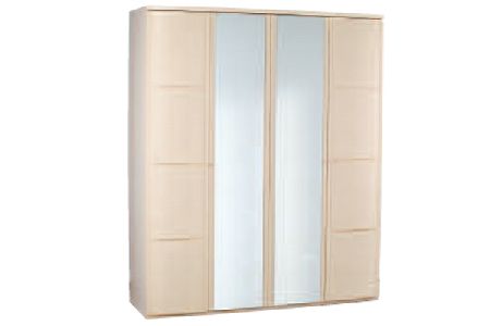 Bedworld Furniture Eclipse Range - Wardrobe - 4 Door (2 Mirror Doors)