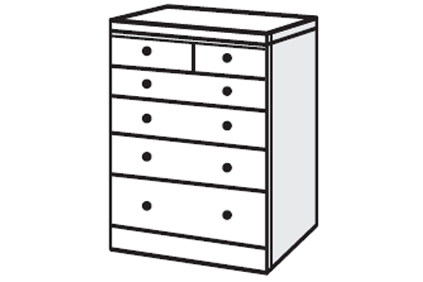 Bedworld Furniture Havana Range - Chest of Drawers (4 Large- 2 Small)