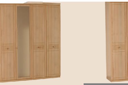 Bedworld Furniture Lattice Range - Wardrobe - 5 Door (1 Mirror Door)