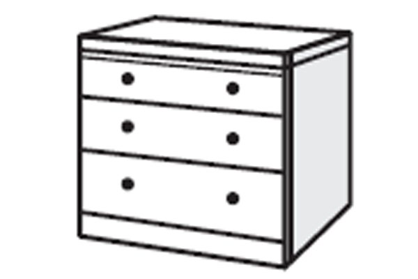 Bedworld Furniture Loire Range - Chest of Drawers (3 Drawers)