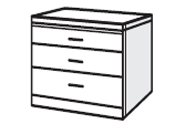 Bedworld Furniture Manhattan Range - Chest of Drawers (3 Drawers)