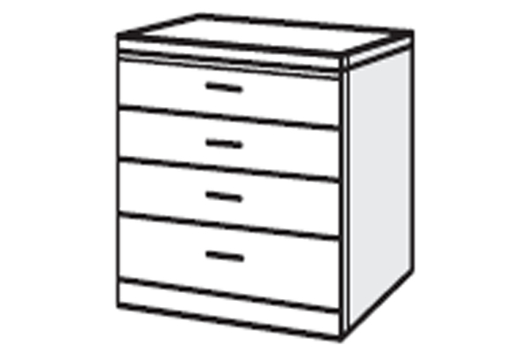 Bedworld Furniture Manhattan Range - Chest of Drawers (4 Drawers)