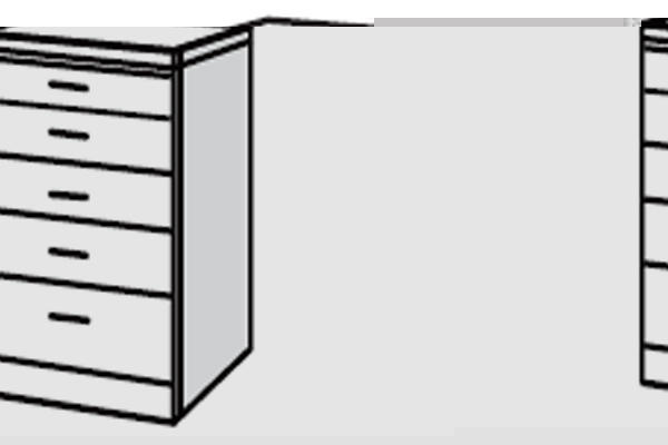 Bedworld Furniture Manhattan Range - chest of Drawers (5 Drawers)