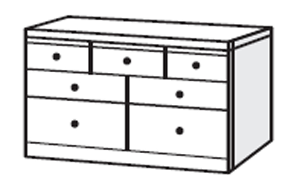 Bedworld Furniture Oyster Bay Range - Chest of Drawers (7 Drawers)