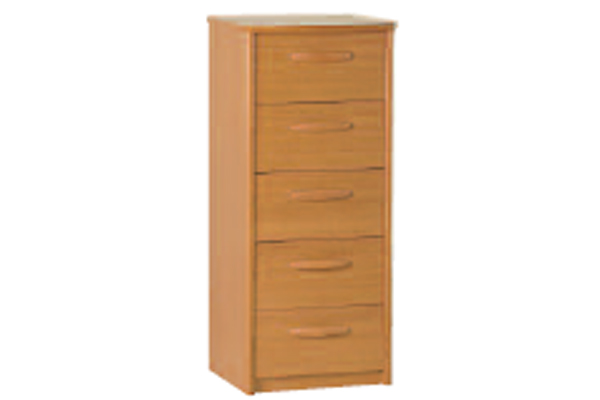 Bedworld Furniture Solent Range - Chest of Drawers (5 Narrow Drawers)