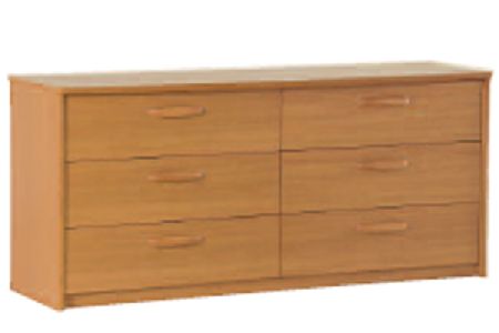 Bedworld Furniture Solent Range - Chest of Drawers (6 Drawer block)