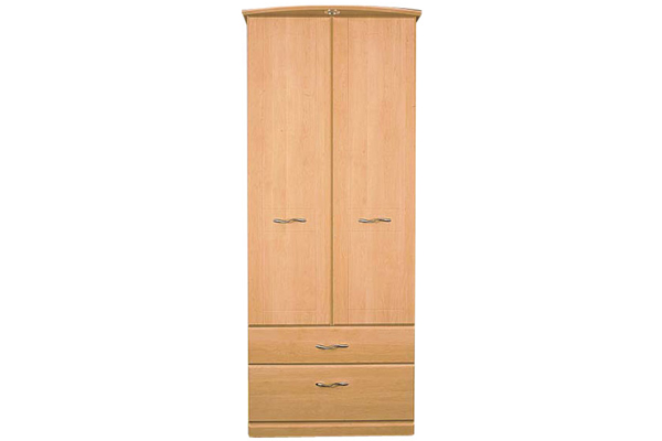 Bedworld Furniture Valentino Two Door Wardrobe (With Drawers)