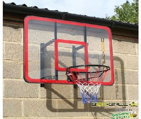  ZY-022 NBA Size Basketball Backboard with Reinforced Perspex & Flex Ring Inc Wall Mounting Bracket & Fixing Kit