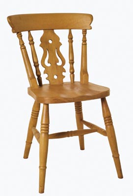BEECH CHAIR FIDDLE LOW BACK
