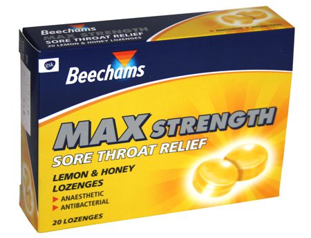 Beechams Max Strength Sore Throat Relief - Lemon