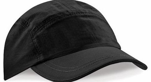  WATERPROOF PERFORMANCE BASEBALL CAP HAT VISOR - 3 COLOURS (BLACK)
