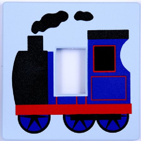 Blue Engine Light Switch Cover