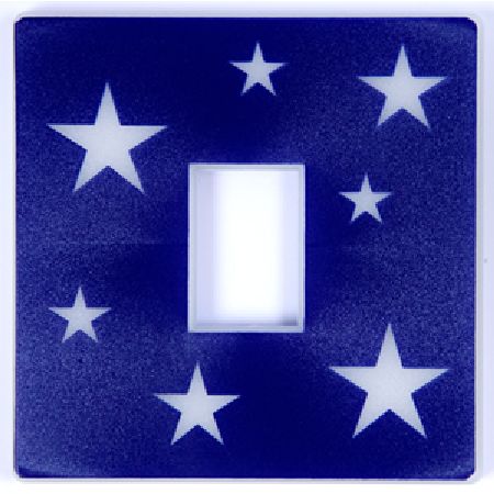 Glow in the Dark Stars Blue Light Switch Cover