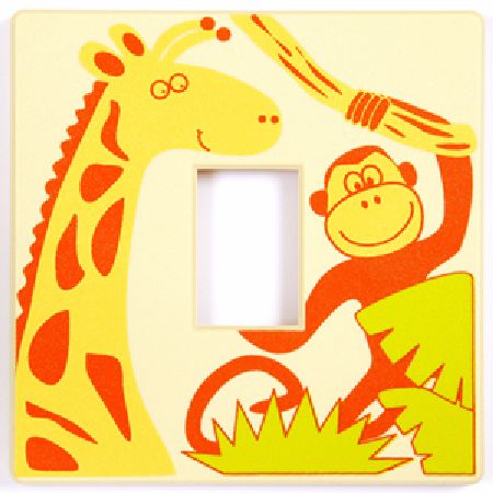 BeeSwitched Jungle Animals Light Switch Cover