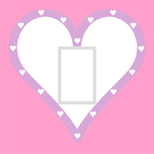 Queen of Hearts - Pink Light Switch Cover