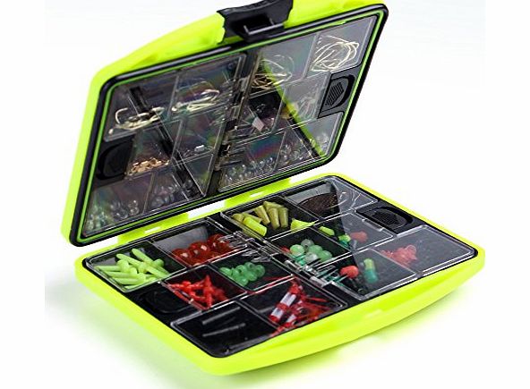 Bei wang Assorted Fishing Fish Tackles Swivels Lures Snap Jigs Beads Hooks Box