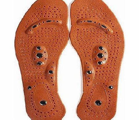 Bei wang Clean Health Foot Feet Care Magnetic Therapy Massage Insole Shoe Boot(men)