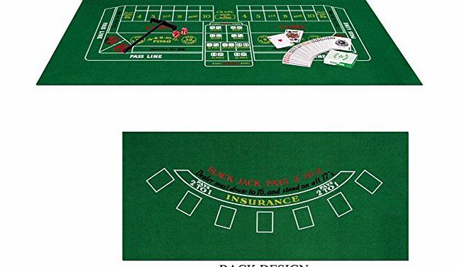 Beistle Blackjack / Craps Set - Casino Party Game Set