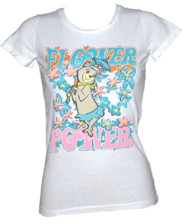 Bejeweled Flower Power Ladies Cindy Bear T-Shirt from Bejeweled
