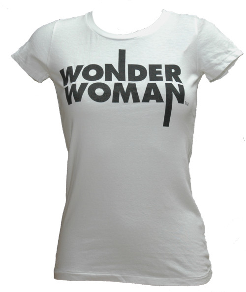 Bejeweled Ladies White Wonder Woman T-Shirt from Bejeweled
