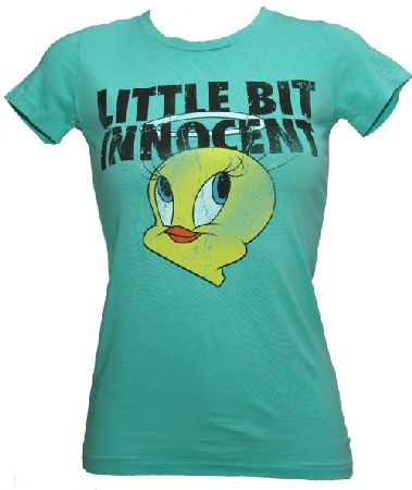 Bejeweled Little Bit Innocent Ladies Tweety Pie T-Shirt from Bejeweled